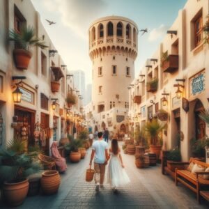 charming wind-tower houses and narrow alleyways of Al Fahidi Historical Neighbourhood